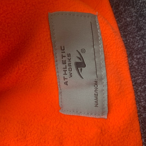Boys Size 14-16 X-Large Hooded Jacket from Athletic Works. Black/Gray/Orange New - Picture 5 of 7